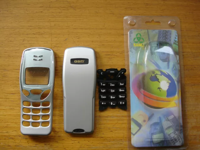 Nokia 3210 Boîtier - Avant Fascia Avec Lentille,Cache Batterie Arrière Et Argent