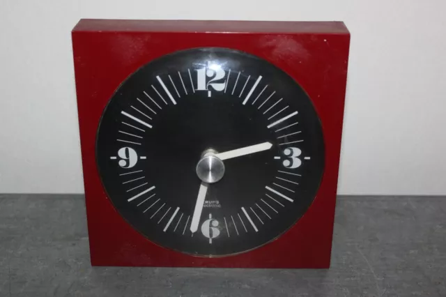 Krups electronic Wanduhr Küchenuhr clock  70er Vintage