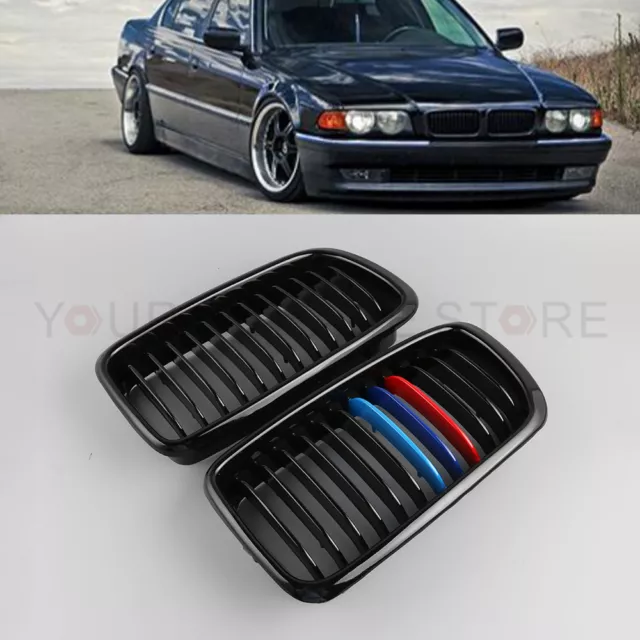 Glänzend Niere M-Color Grill-Frontgitter Für BMW E38 7 SERIES Saloon 98-01