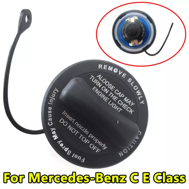 NEW For Mercedes-Benz Genuine Fuel Tank Gas Filler Cap OEM #2214700605 +Strap