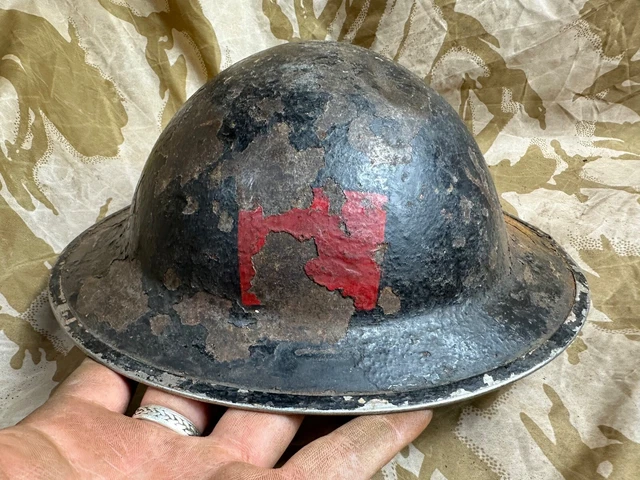 British Army Mk2 Brodie Helm - Original 2. Weltkrieg - Südafrika hergestellt