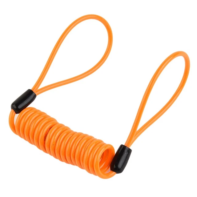 Secure Brake Safety Lanyard for Brake Disc Lock Reminder on Motorcycle Scooter