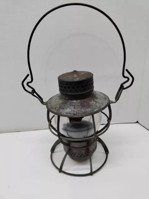 Vintage Dressel Arlington NJ Railroad Lantern Lamp w/ Burner Pot and Wick