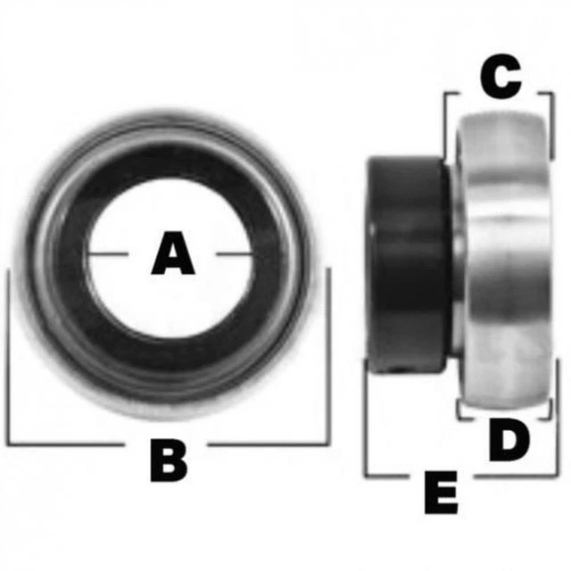 134130 Ball Bearing 25.4mm ID x 52mm OD x 15mm W Fits New Holland Haytools