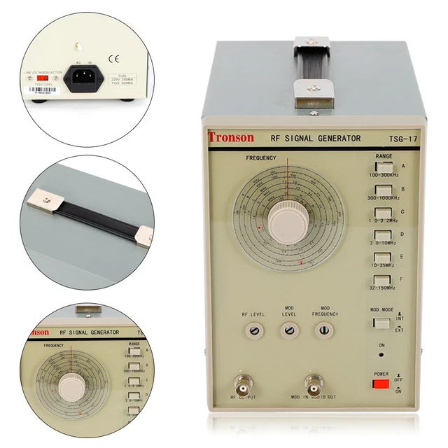 TSG-17 Signal Generator 100kHz-150MHZ RF/AM Radio Frequency Signal Generator110V