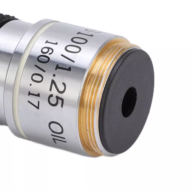 (S100/1.25 OIL)Achromatic Objective Lens High Definition Microscope Lens