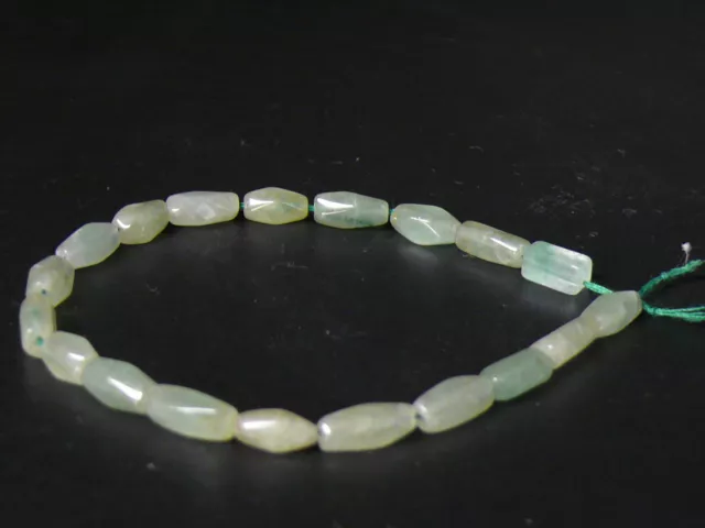 (fB5716) Gemstone Natural Green Aventurine hand Faceted strand 7 inch beads