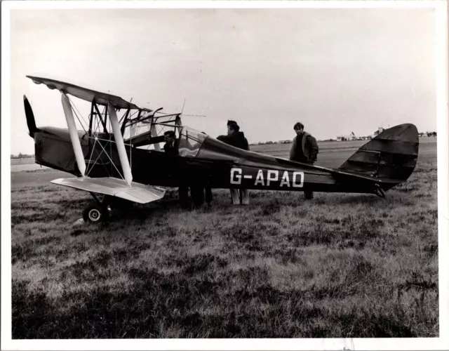 De Havilland Tiger Moth G-Apad Large Vintage Photo