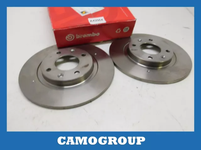 Coppia Dischi Freno Anteriori Front Brake Disc Brembo Peugeot 305 405 142528