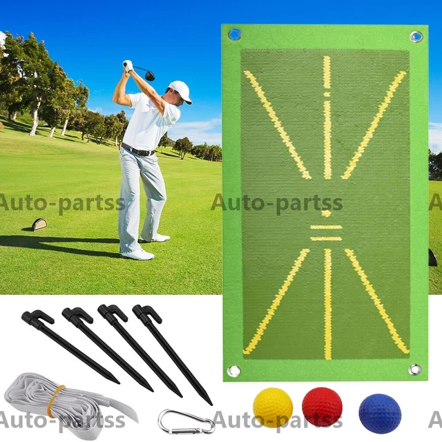 Velvet Golf Training Mat Swing Detection Practice Hitting Aid Game Pad Driving