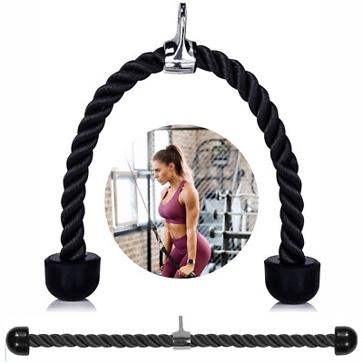 RDX TRICIPITE Corda Singola Push Pull Down Multi Palestra Bodybuilding cavo di collegamento SG 