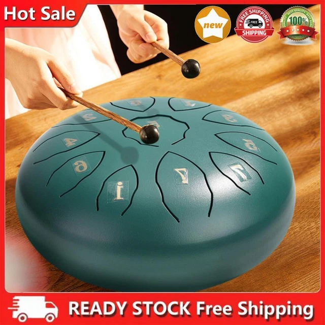 11 Tone Steel Tongue Drum Hand Pan Tank Drum Percussion Instrument (Sz