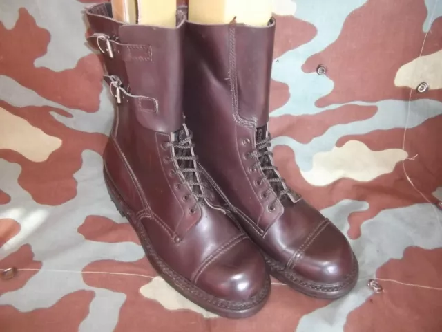 ANFIBI ESERCITO ITALIANO anni 70 Vintage Italian Army Leather
