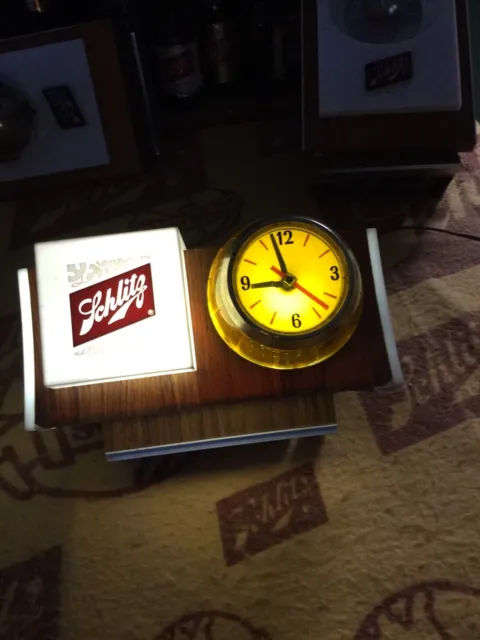 1950s Schlitz Clock, Vintage