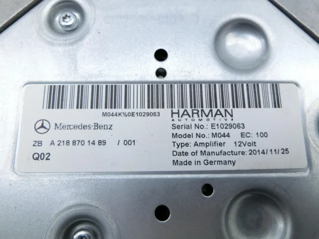Verstärker Endstufe für Soundsystem Orig. Harman Mercedes S212 E350d 13-16 3