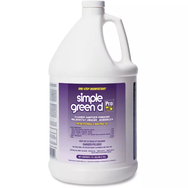 Simple Green d Pro 5 Disinfectant 1 gal Bottle 30501CT