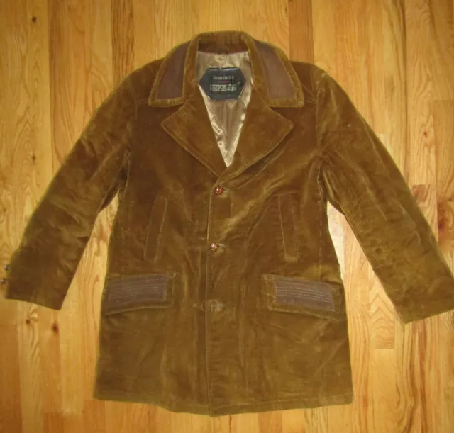 Vintage Men's Sears The Country Coat Corduroy Jacket 44 Brown