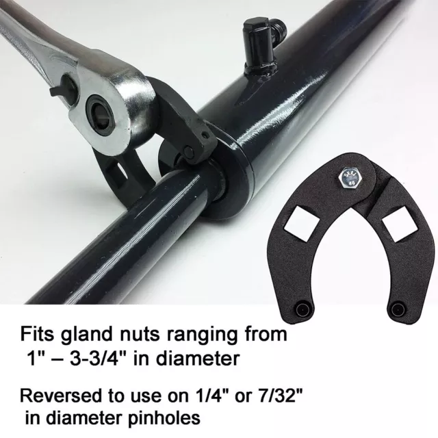 7463 Adjustable Gland Nut Wrench Cap Remover For Hydraulic Cylinders Equipment