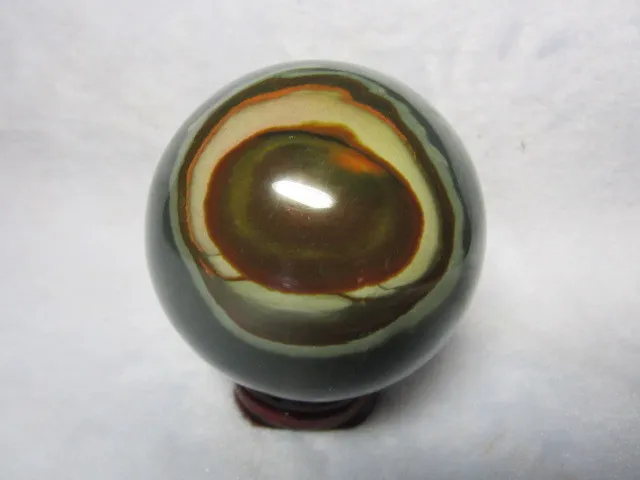 BEST NATURAL PRETTY Ocean Jasper QUARTZ CRYSTAL SPHERE ball healing+base 433g