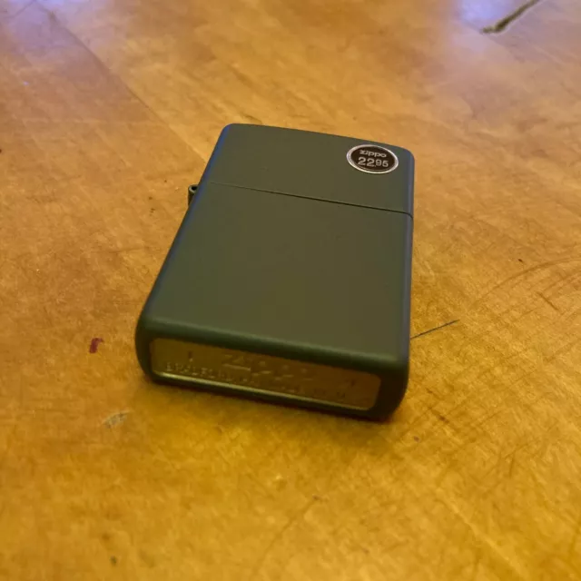 Genuine Zippo Green Matte windproof Lighter CASE ONLY No Insert/Box