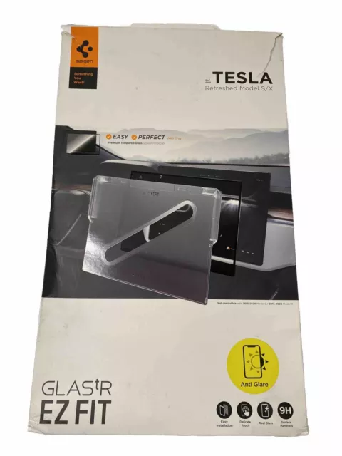 spigen glas.tr ez fit for Tesla S/X Anti Glare