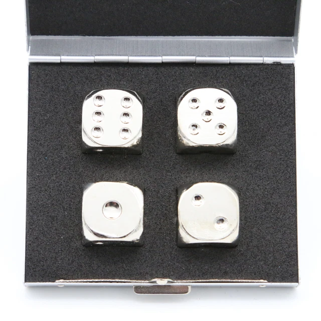2003 Limited Edition Stainless Steel Vintage LAS VEGAS NEVADA CASINO DICE Rare