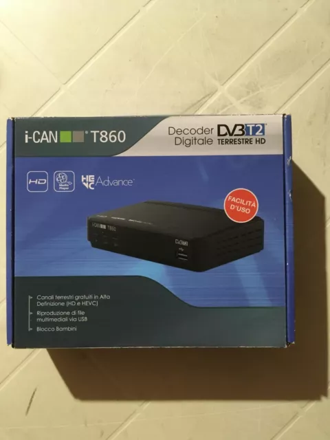 Decoder diditale terrestre HD I-CAN T860