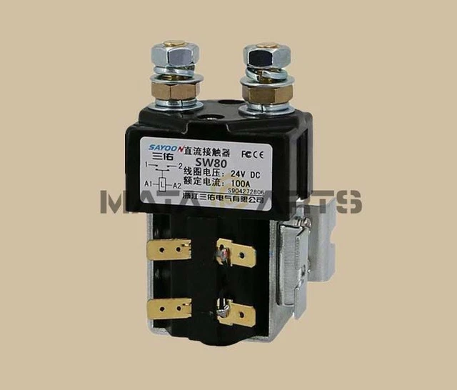 SW80B DC Contactor Component Solenoid 24V 100A For Controller Forklift