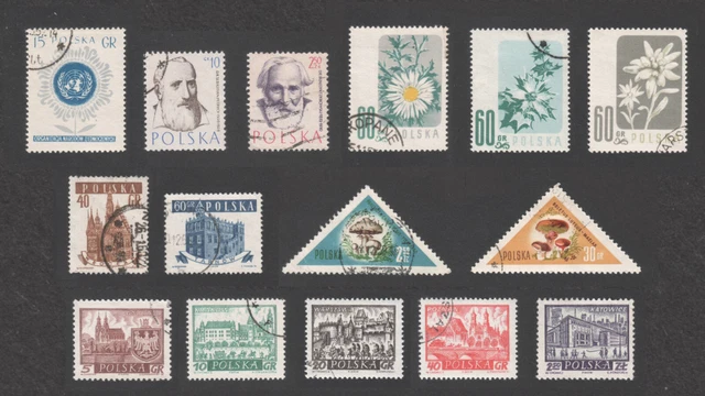 Polen 1957 - 60 Lot gestempelt