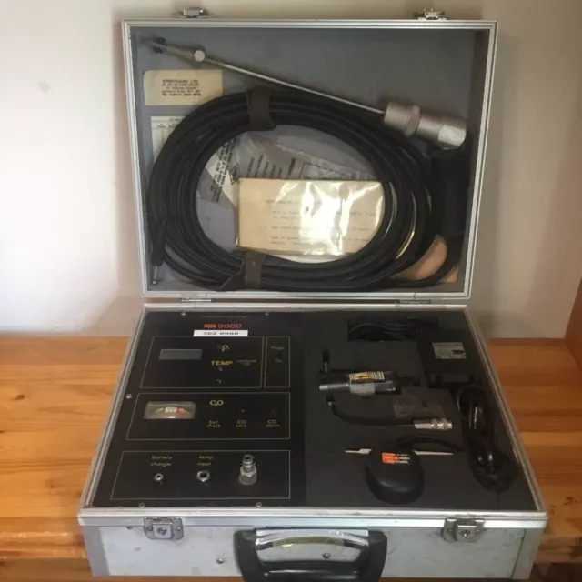 Kane May 9000 KM Combustion Analyser + Probe Sensor + Case + Paperwork