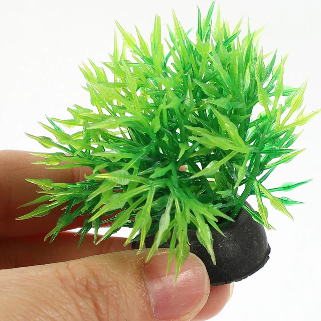 20 Pcs Fish Tank Decorations Small Plastic Plants Betta Tall Ornaments