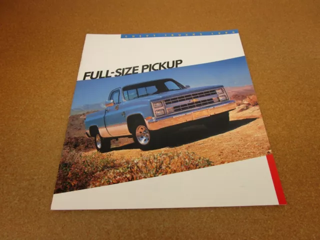 1986 Chevrolet Full Size C10 C20 K10 K20 Silverado pickup truck sales brochure