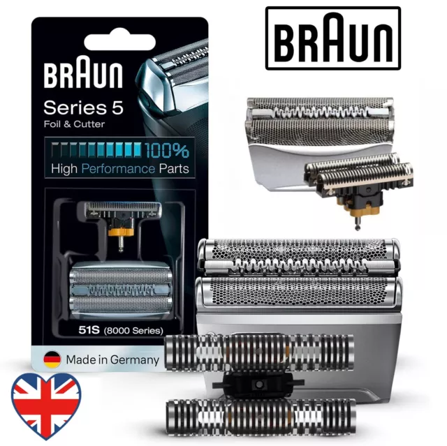 Mens Braun 51S Replacement Foil & Cutter Head Combi Pack Series 5 Shavers COM51S