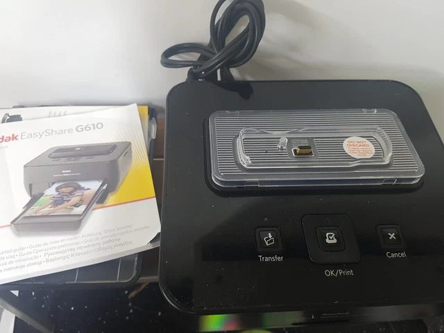 Kodak EasyShare G610 Printer Dock With Spare Paper and disc instructions.