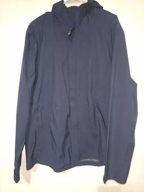 32 Degrees Heat Jacket Adult Large Dark Blue Full Zip Hooded Long Sleeve Mens