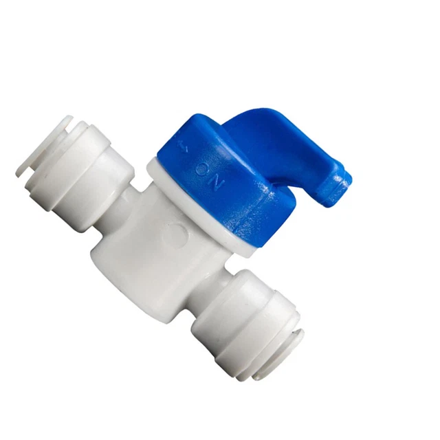 4 pezzi tubo 1/4 pollici PE interruttore plastica acque reflue pulito collegamento valvola Wa