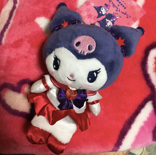 SAILOR MOON ETERNAL x Sanrio Kuromi Mars Ball Chain Mascot Holder Plush ...