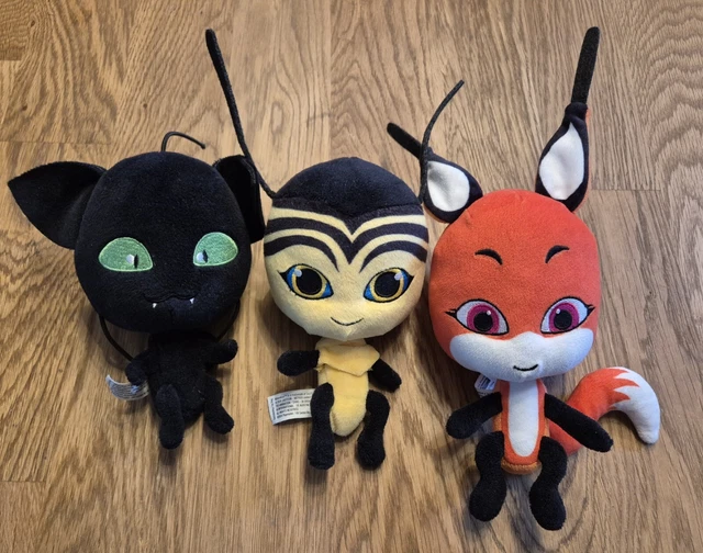 Bandai Miraculous Chibi Cat Noir Plüschtier – 15 Cm, Superweich, Kuscheltier