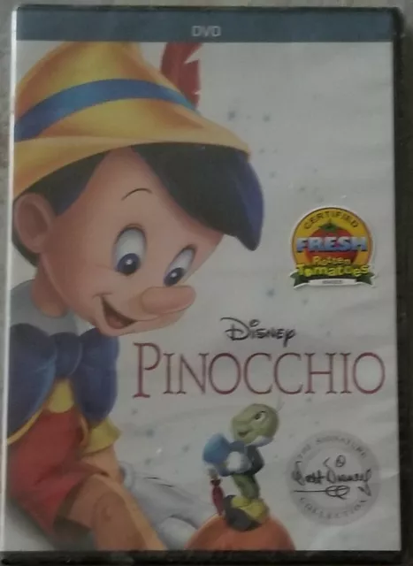 Disney Pinocchio DVD (2017) Signature Collection Version Brand New Sealed