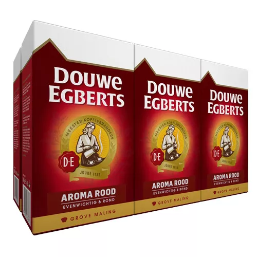 Douwe Egberts - Aroma Rood Ground Coffee (Coarse Grind) - 6x 500g