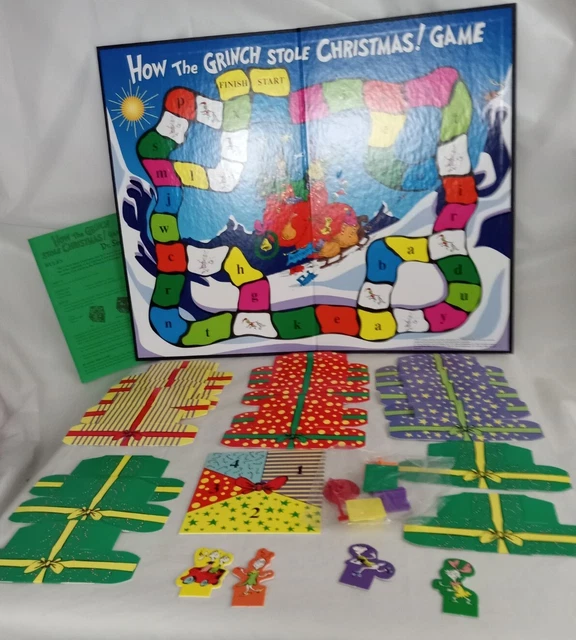 DR. SEUSS &HOW The Grinch Stole Christmas" Board Game Complete 1997