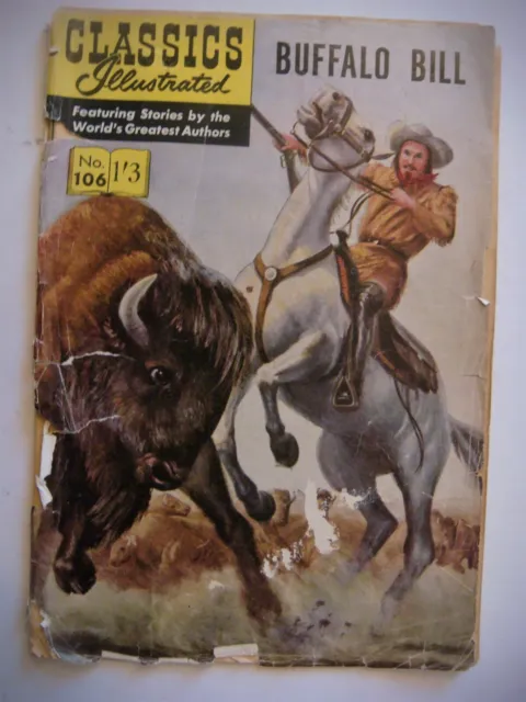Vintage Classics Illustrated Buffalo Bill No. 106 UK edition