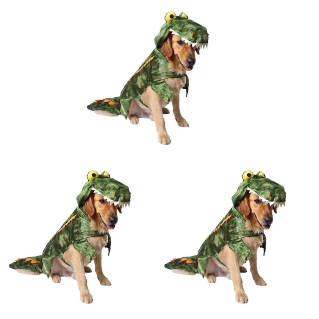 3 stücke Haustier Kostüm Hundanzug Hund Krokodil Kostüm Hund Jumpsuit Pet
