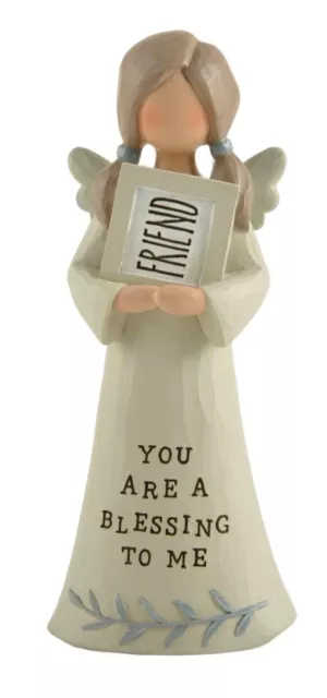 Feather & Grace Angel Figurine Friend You Are A Blessing Guardian Angel Gift