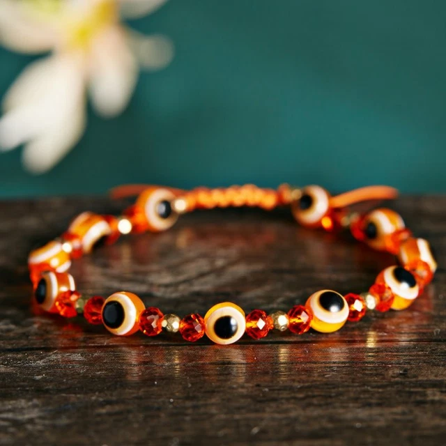 Charm Evil Eye Crystal Bracelet Chain Adjustable Women Men Turkish jewellery Hot