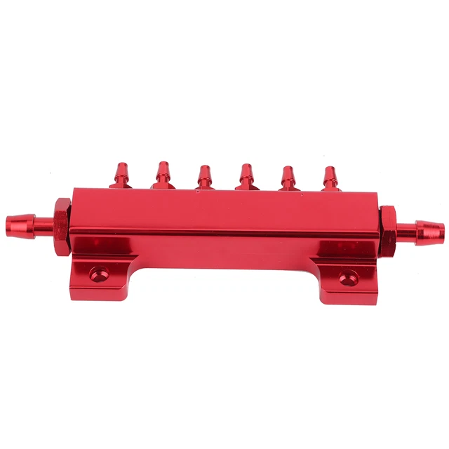 ♡Kit collettore blocco aspirazione 6 porte rosso gas sprecato turbo boost