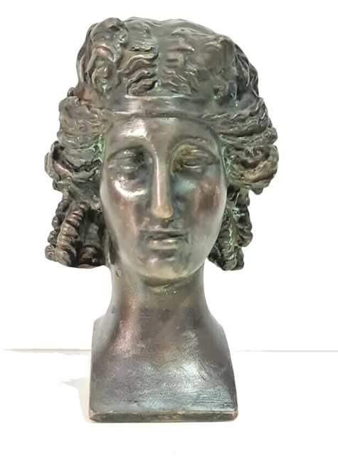 Late 19Th Century Bronze Bust Of Ariadne F Barbedienne Antique & Vintage