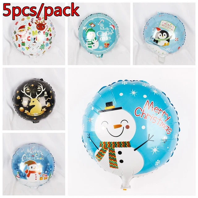 Gifts Merry Christmas Helium Foil Balloon Xmas Decor Santa Claus Snowman Elk