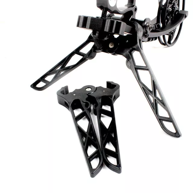 Compound Bow Stand Holder Bracket Kick Rack Folding Portable Archery Hunting