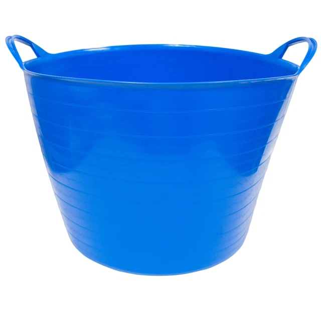 Capazo uso alimentario de plastico 42 Litros Azul